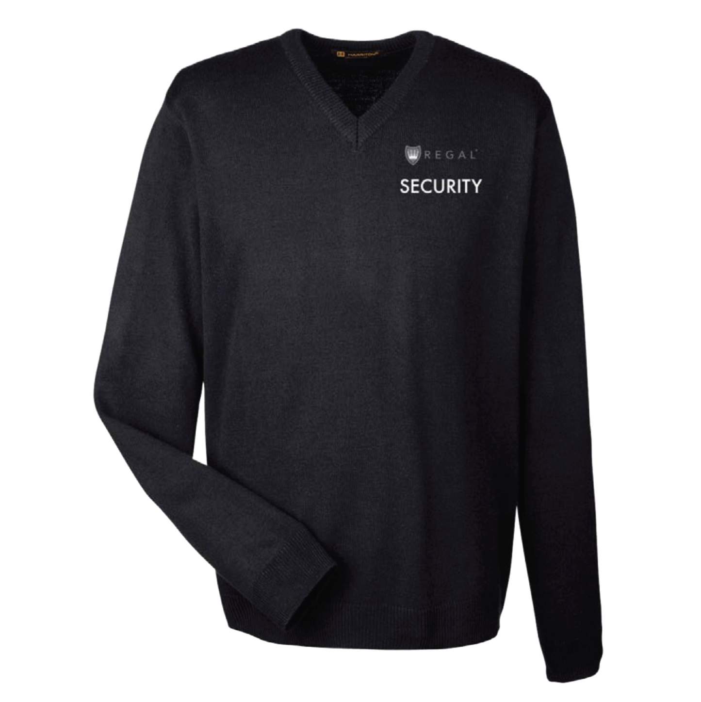 Harriton Men’s Pilbloc™ V-Neck Sweater - Black