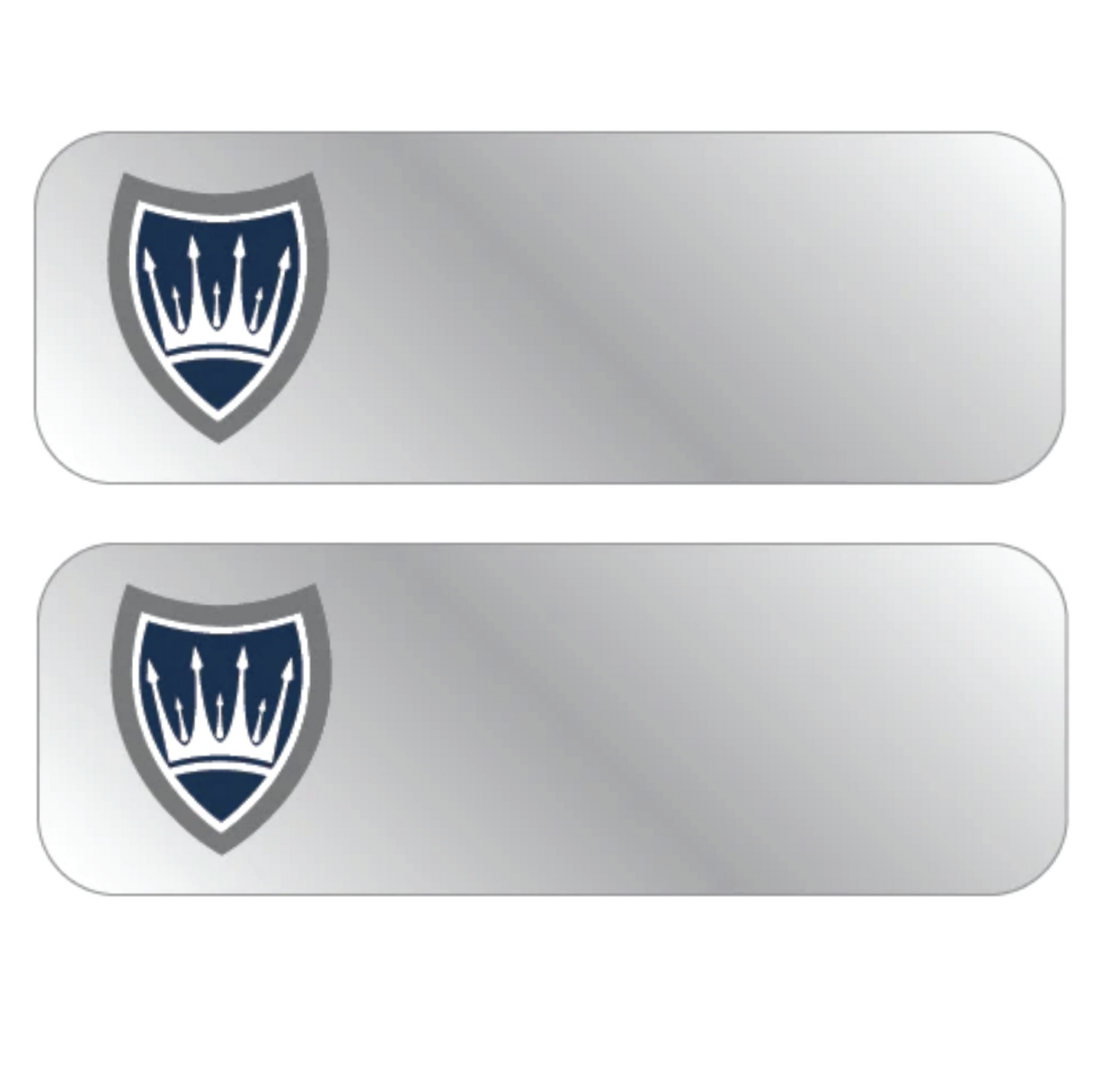Name Tags - Metal 2 1/2” X 3/4” - PIN Backing