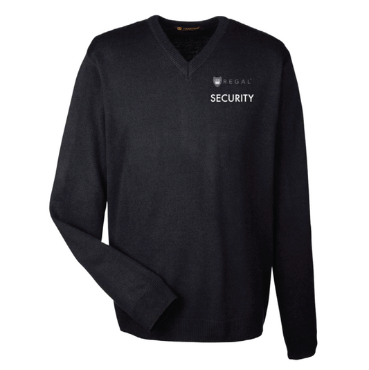 Harriton Men’s Pilbloc™ V-Neck Sweater - Black