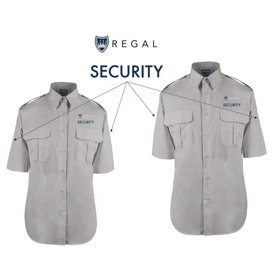 Men's Military S/S Shirt Grey- Tall