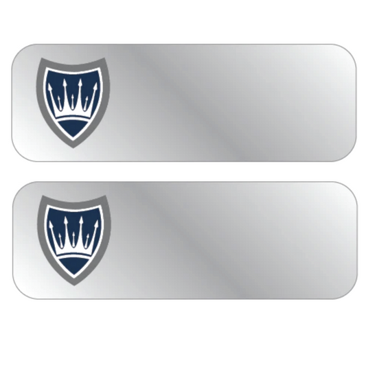 Name Tags - Metal 2 1/2” X 3/4” - PIN Backing