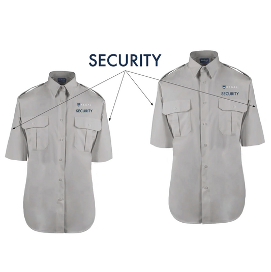 Men's Military S/S Shirt Grey- Regular